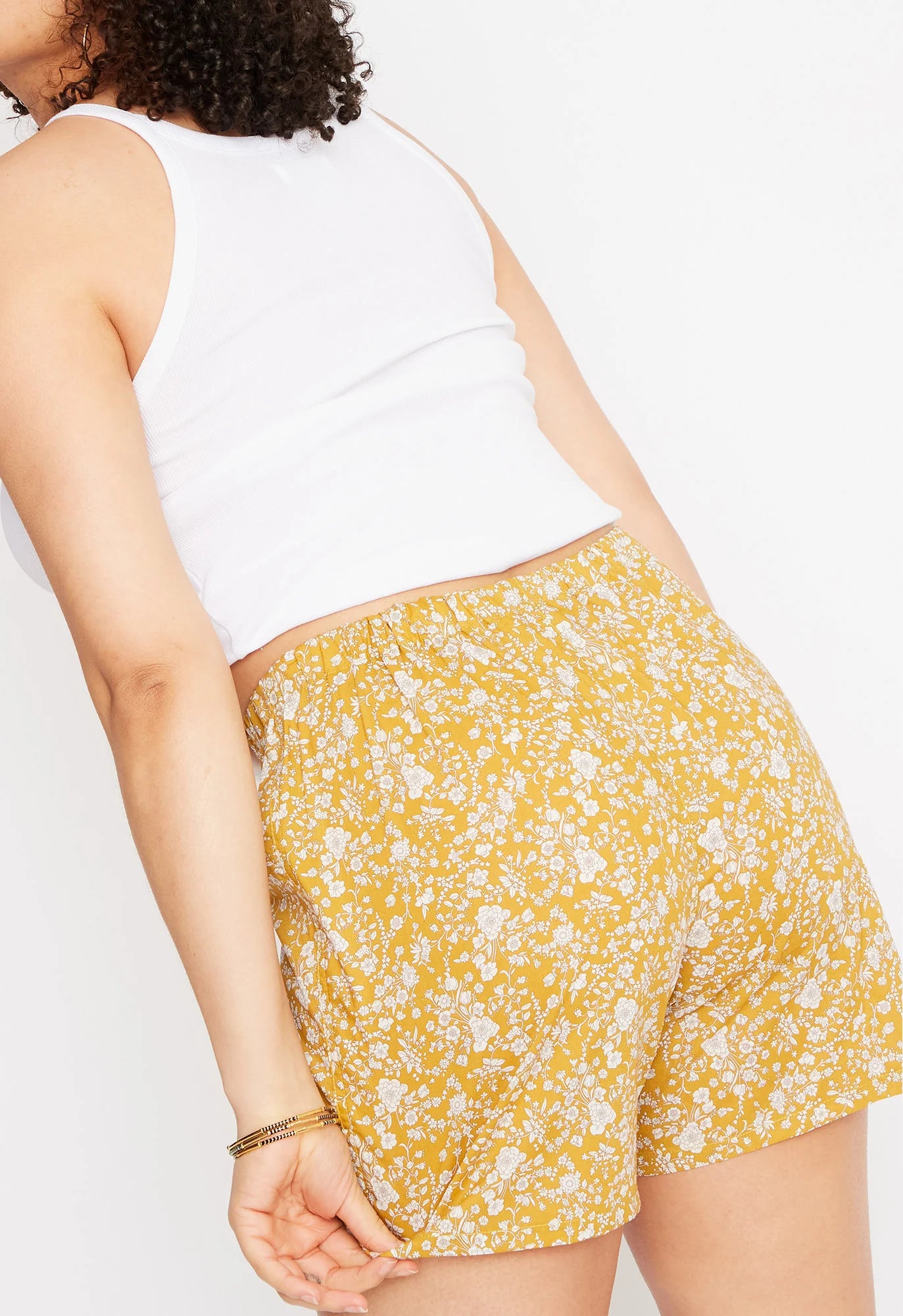 Brighton Boxer Short in Golden Floral