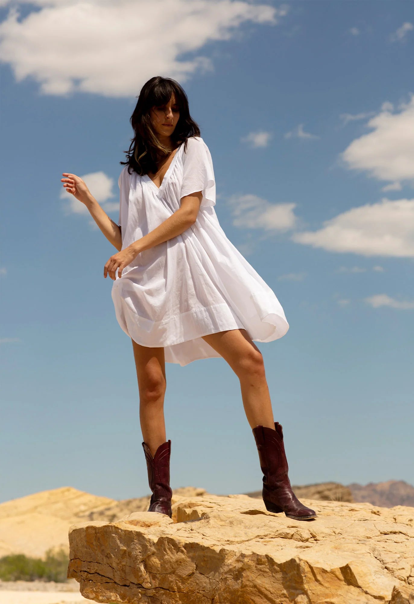 Tia Dress in White