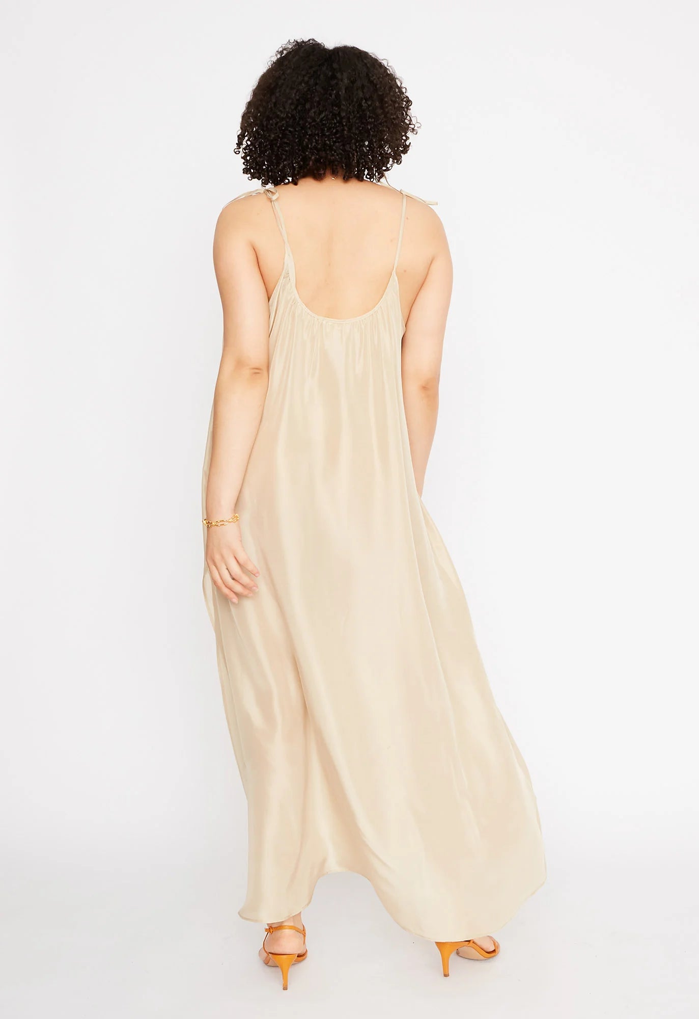 Amelia Slip Dress in Champagne