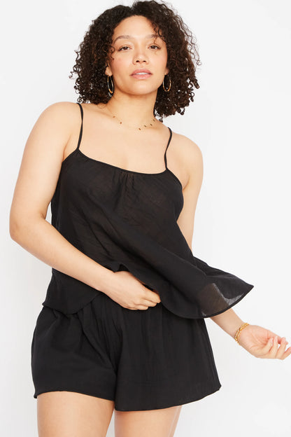 Scoop Tank in Black