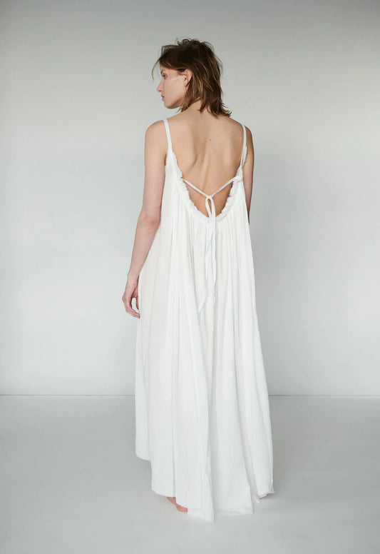 Gather Maxi Dress in Turkish Gauze