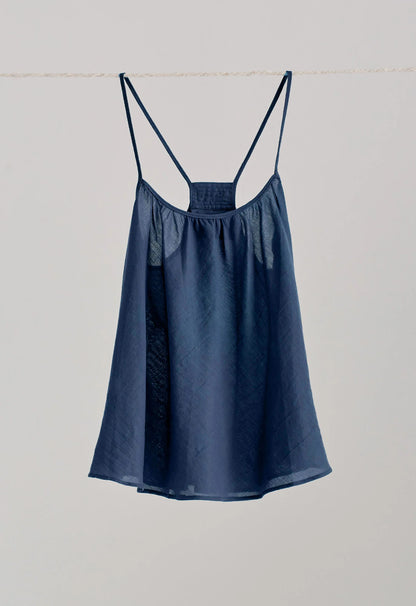 Scoop Tank in Indigo