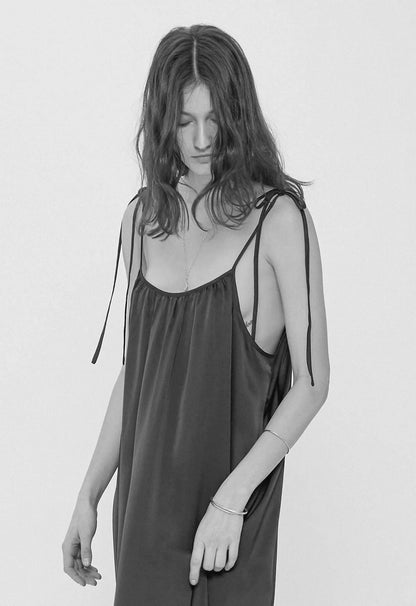 Amelia Slip Dress in Mistral Blue
