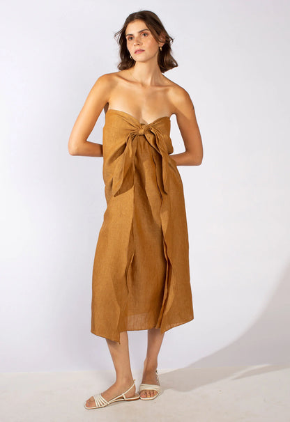 Ria Wrap in Handkerchief Linen