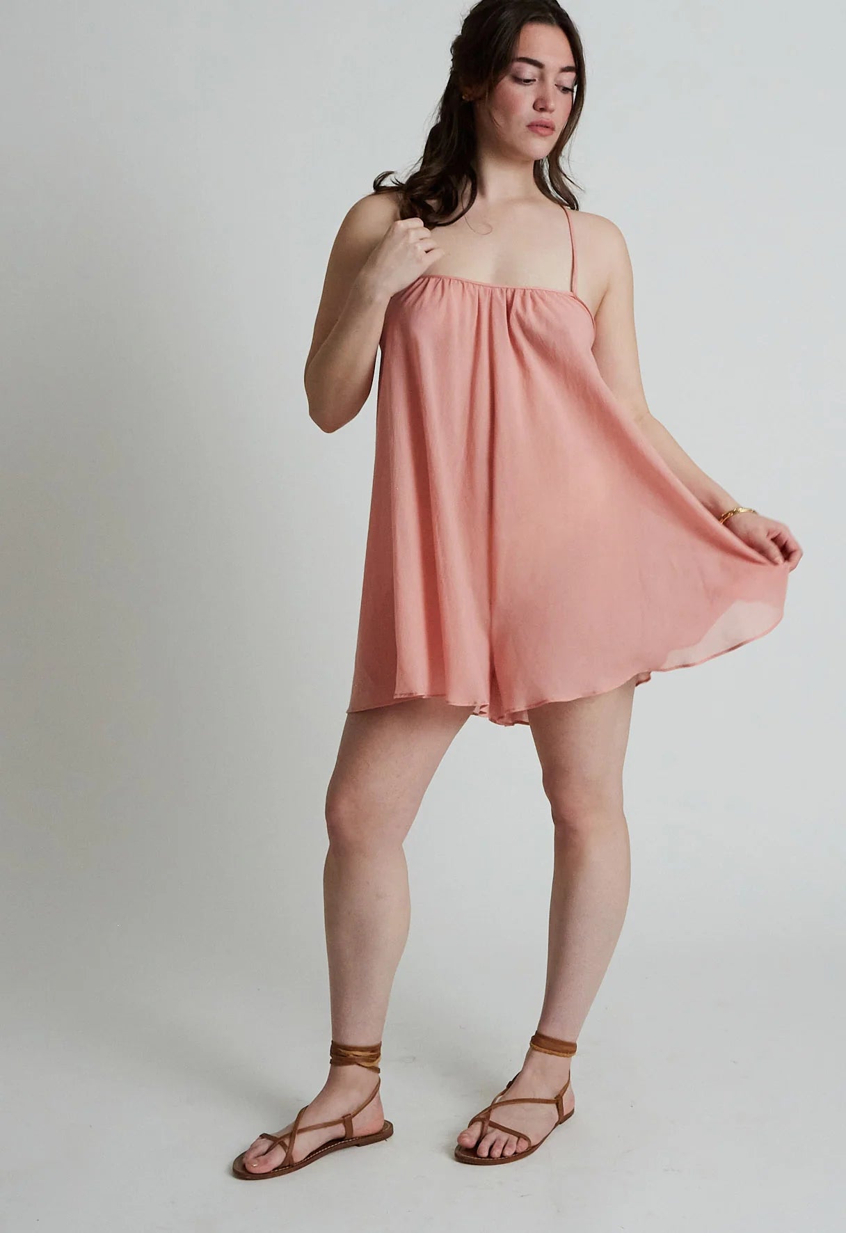 Eris Romper in Rose