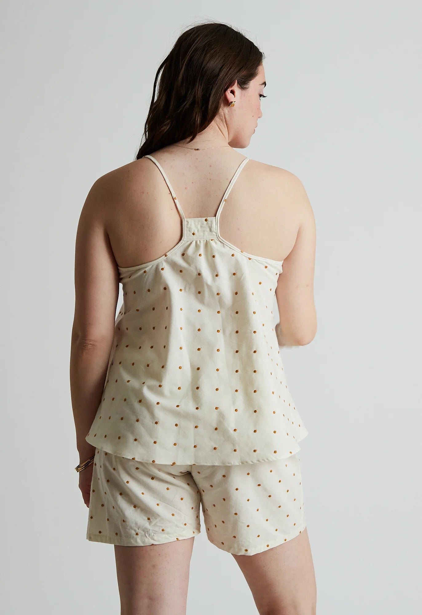 Scoop Tank in Golden Dot