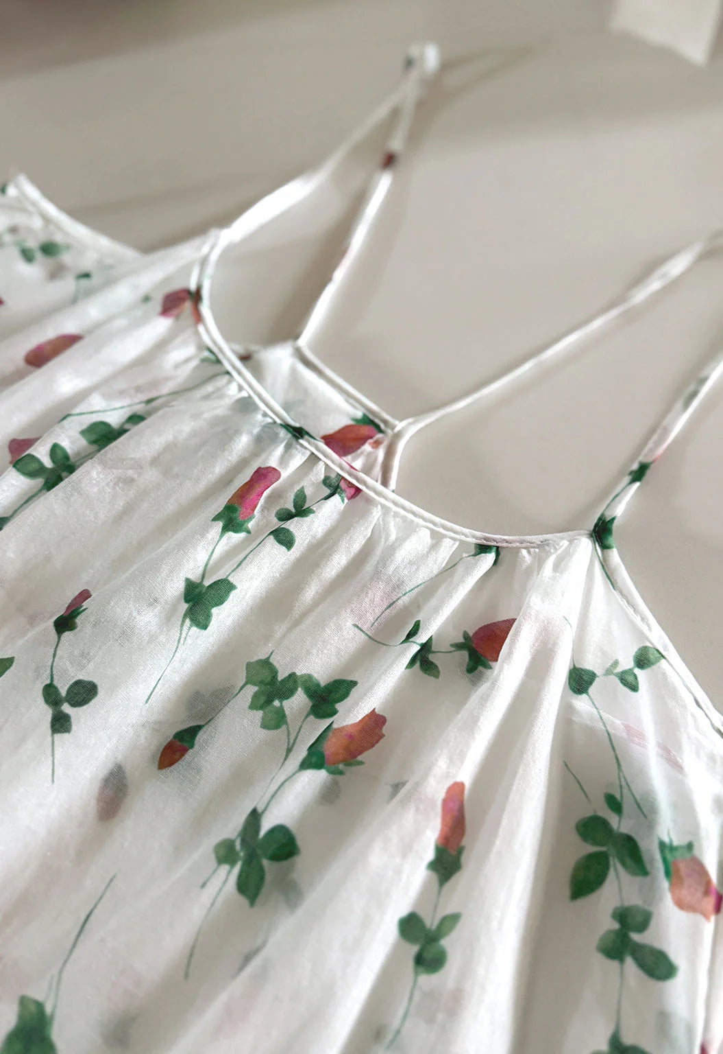 Scoop Tank in Rose Print