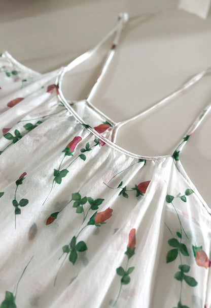 Scoop Tank in Rose Print