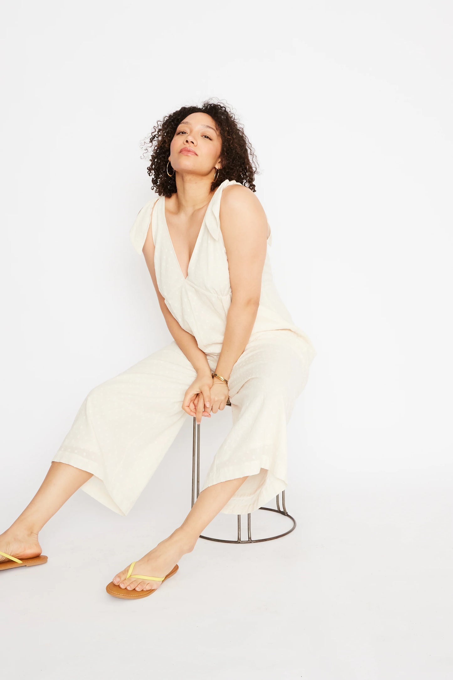Lookout Jumpsuit in Swiss Ellipse