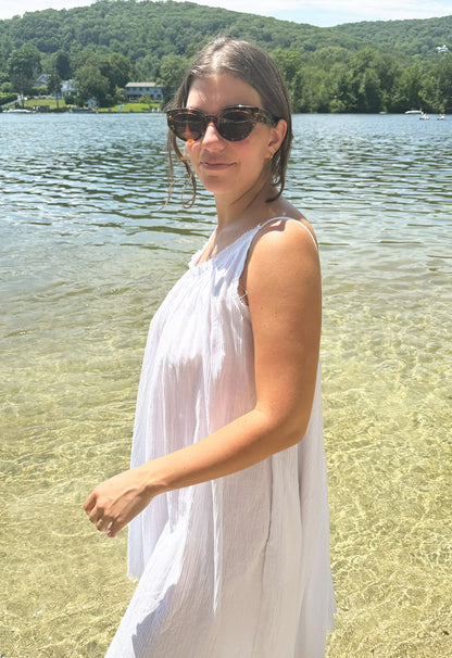 Gather Shortie Dress in Turkish Gauze