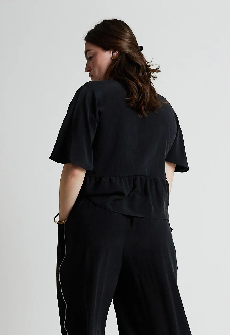 Mala Top in Silk Crepe
