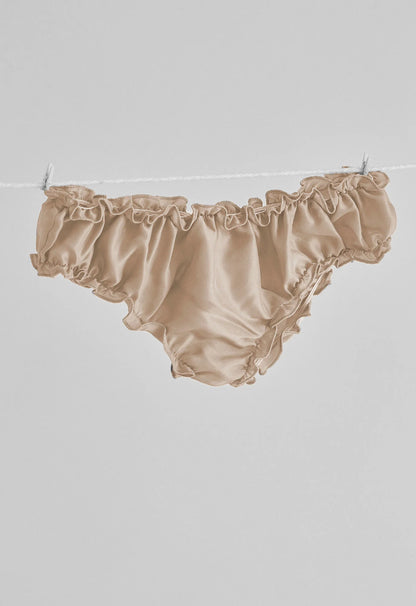 Signature Bloomers in Taupe Silk