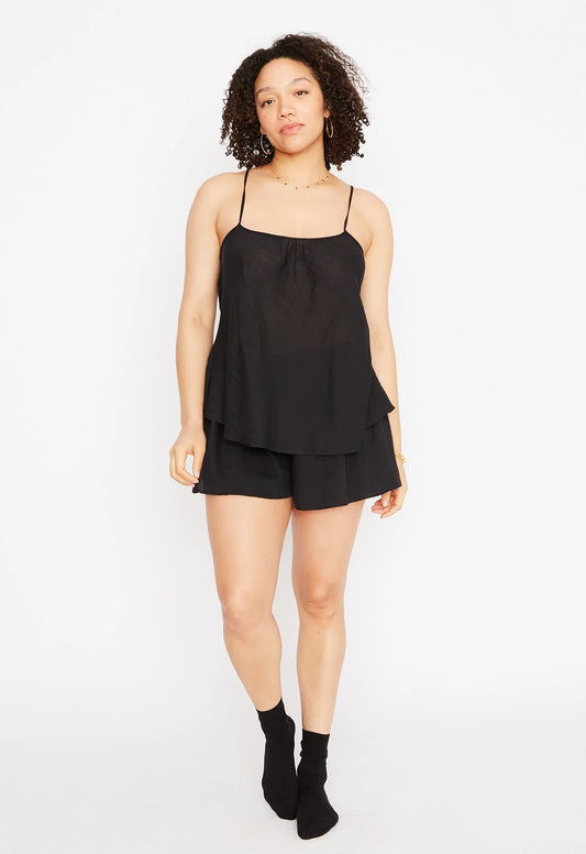 Scoop Tank in Black