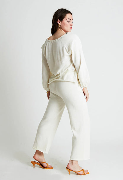 Leigh Lounge Pant in Cream