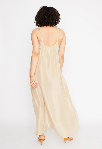 Amelia Slip Dress in Champagne